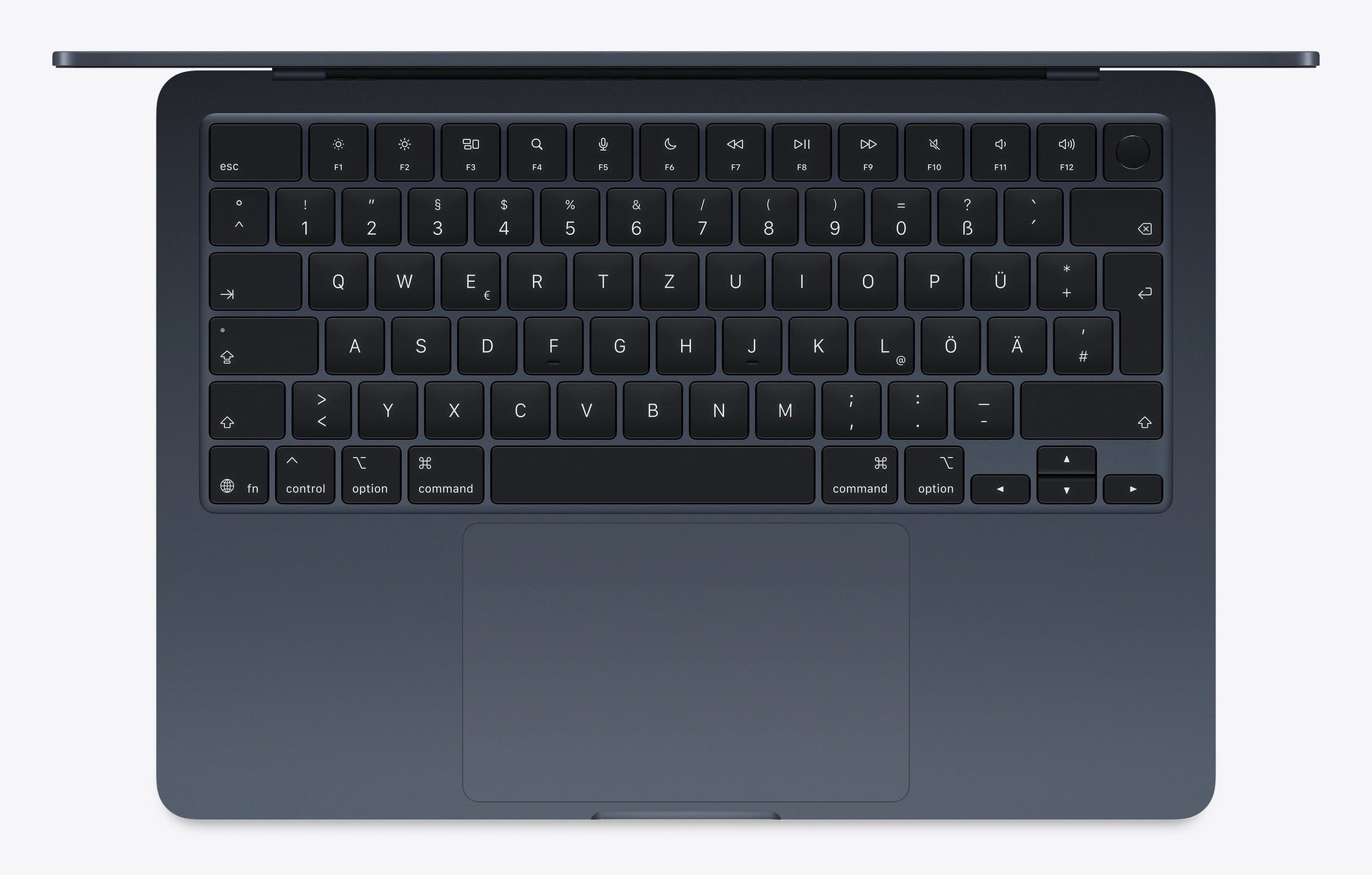 MacBook Air 13" 2022 M2 (CPU 8 / GPU 10) - 16 Go - 1 To - Minuit - État Correct - Clavier QWERTZ Allemand 2