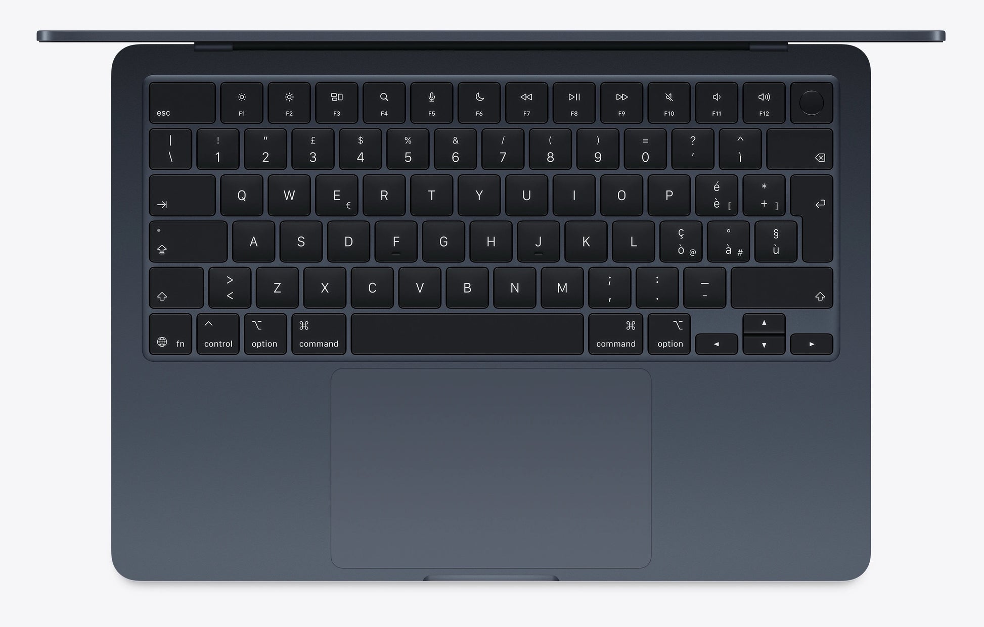 MacBook Air 13" 2022 M2 (CPU 8 / GPU 10) - 16 Go - 1 To - Minuit - État Correct - Clavier QWERTY Italien 2