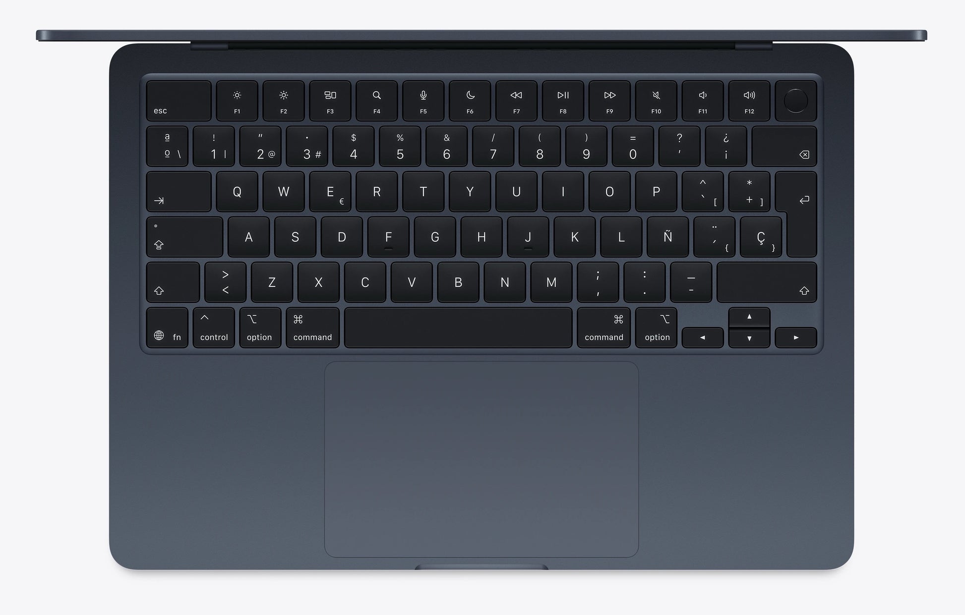 MacBook Air 13" 2022 M2 (CPU 8 / GPU 10) - 16 Go - 1 To - Minuit - État Correct - Clavier QWERTY Espagnol 2